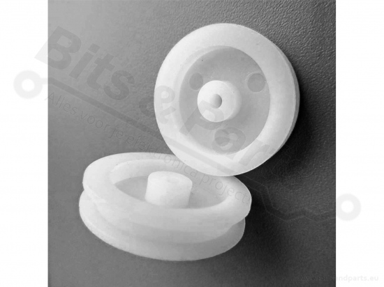 Pulley / Katrol kunststof 20mm x 4mm x 1,9mm